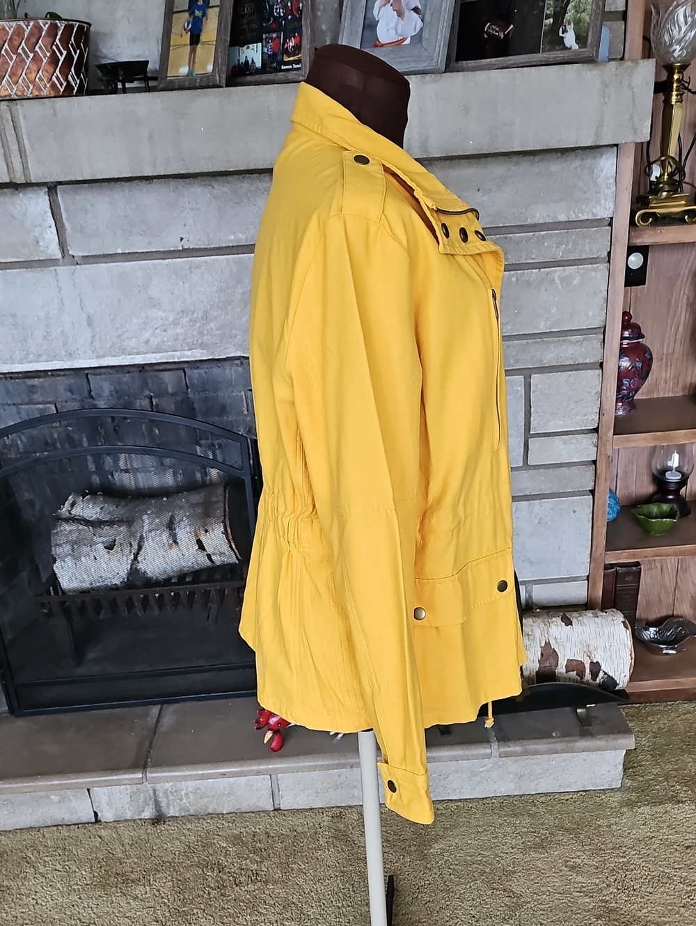 Yellow Utility Jacket Like New - Picture 2 of 3